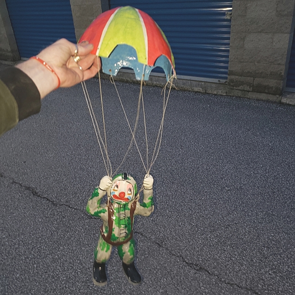 Parachuting Clown Ornament